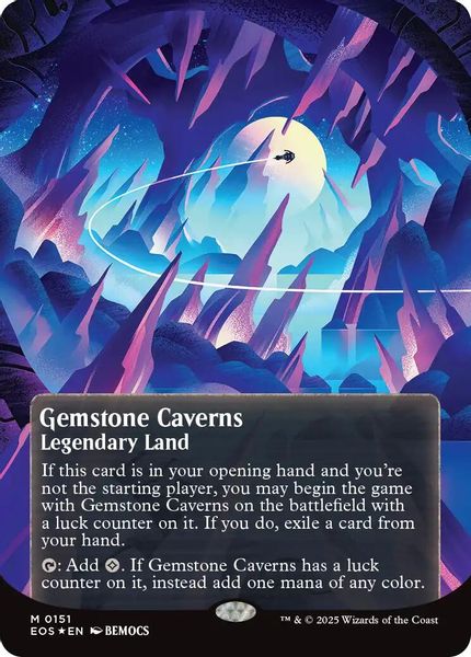 Image of Gemstone Caverns Galaxy Foil Borderless from Edge of Eternities (set EOS)