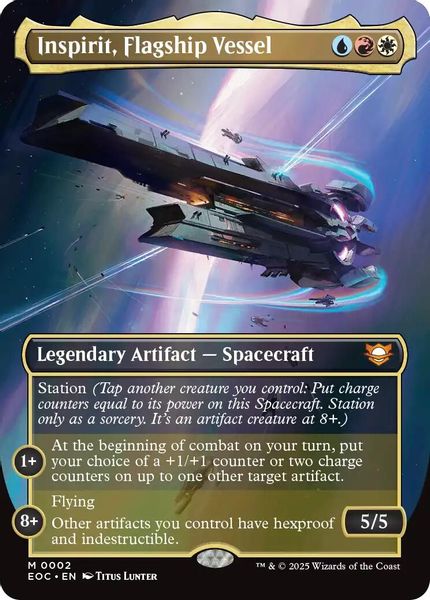 Image of Inspirit, Flagship Vessel Borderless from Edge of Eternities (set EOC)
