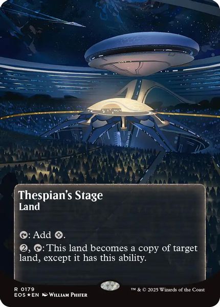 Image of Thespian's Stage Galaxy Foil Borderless from Edge of Eternities (set EOS)