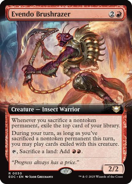 Image of Evendo Brushrazer Standard Edition from Edge of Eternities (set EOC)