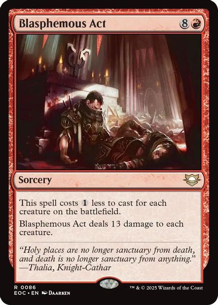 Image of Blasphemous Act Standard Edition from Edge of Eternities (set EOC)