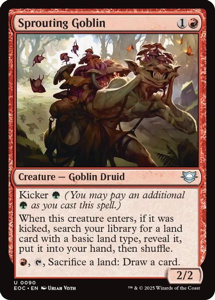 Image of Sprouting Goblin Standard Edition from Edge of Eternities (set EOC)