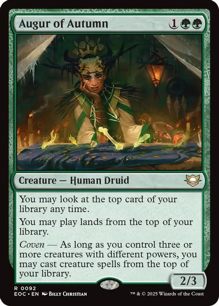 Image of Augur of Autumn Standard Edition from Edge of Eternities (set EOC)