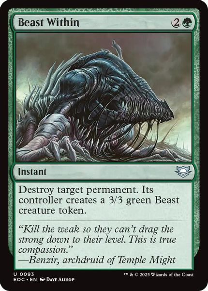 Image of Beast Within Standard Edition from Edge of Eternities (set EOC)