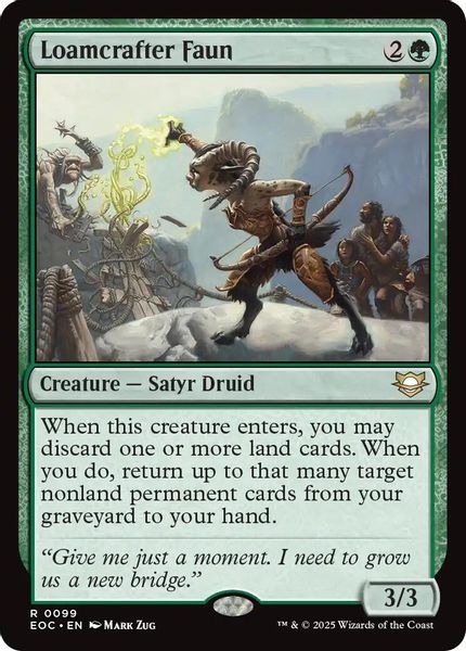 Image of Loamcrafter Faun Standard Edition from Edge of Eternities (set EOC)