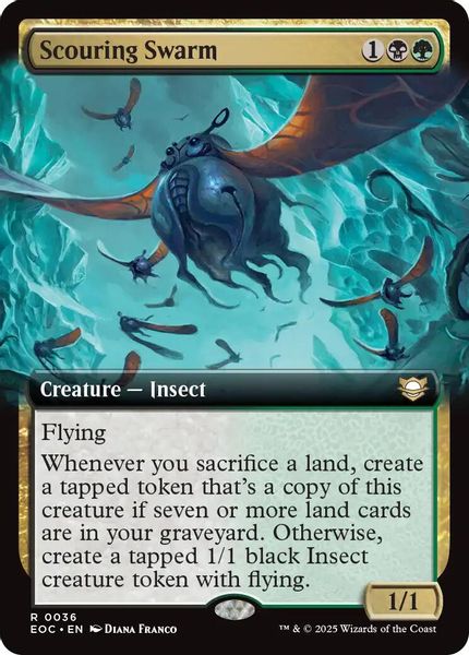 Image of Scouring Swarm Standard Edition from Edge of Eternities (set EOC)