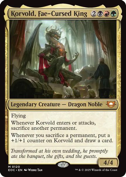 Image of Korvold, Fae-Cursed King Standard Edition from Edge of Eternities (set EOC)