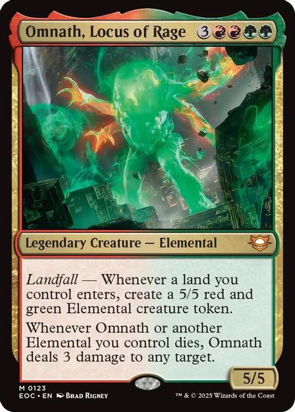 Image of Omnath, Locus of Rage Standard Edition from Edge of Eternities (set EOC)