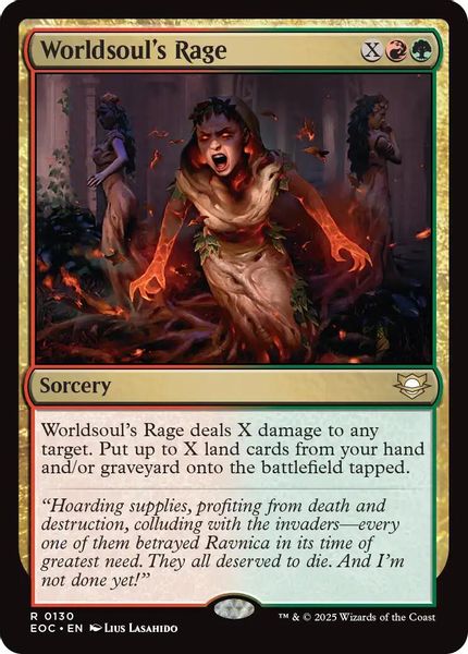 Image of Worldsoul's Rage Standard Edition from Edge of Eternities (set EOC)