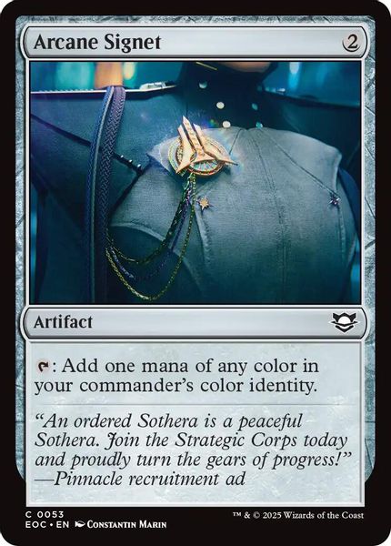 Image of Arcane Signet Standard Edition from Edge of Eternities (set EOC)