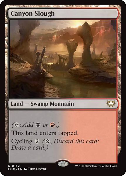 Image of Canyon Slough Standard Edition from Edge of Eternities (set EOC)