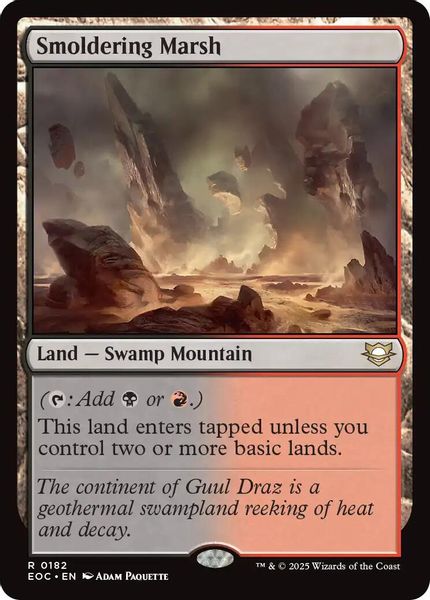 Image of Smoldering Marsh Standard Edition from Edge of Eternities (set EOC)