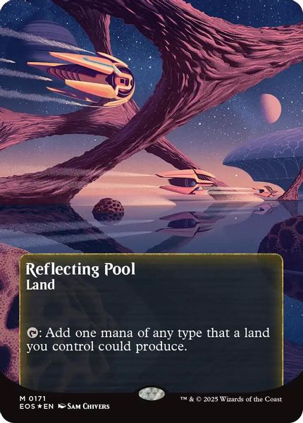 Image of Reflecting Pool Galaxy Foil Borderless from Edge of Eternities (set EOS)