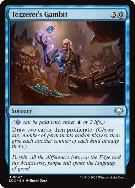 Image of Tezzeret's Gambit Standard Edition from Edge of Eternities (set EOC)