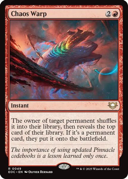 Image of Chaos Warp Standard Edition from Edge of Eternities (set EOC)