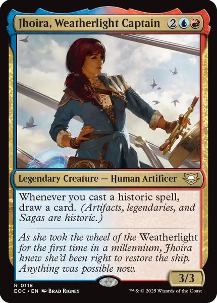 Image of Jhoira, Weatherlight Captain Standard Edition from Edge of Eternities (set EOC)