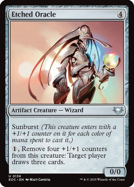 Image of Etched Oracle Standard Edition from Edge of Eternities (set EOC)