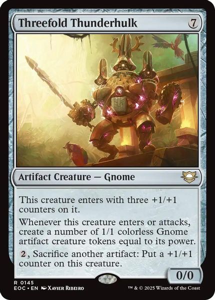 Image of Threefold Thunderhulk Standard Edition from Edge of Eternities (set EOC)