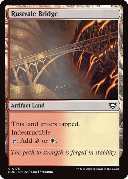 Image of Rustvale Bridge Standard Edition from Edge of Eternities (set EOC)