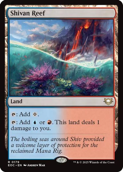 Image of Shivan Reef Standard Edition from Edge of Eternities (set EOC)