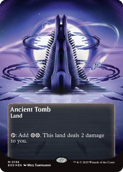 Image of Ancient Tomb Galaxy Foil Borderless from Edge of Eternities (set EOS)