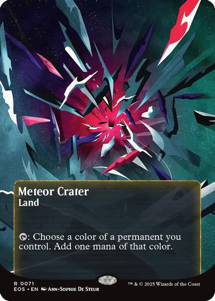 Image of Meteor Crater Borderless from Edge of Eternities (set EOS)