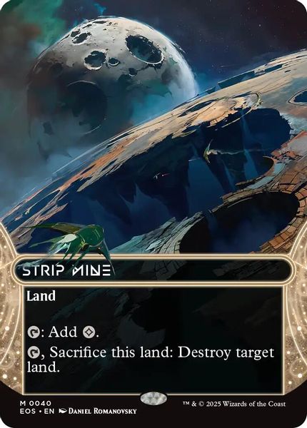 Image of Strip Mine Borderless Foil from Edge of Eternities (set EOS)