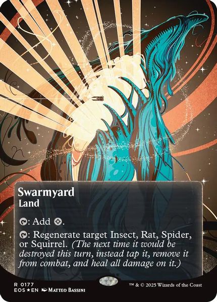 Image of Swarmyard Galaxy Foil Borderless from Edge of Eternities (set EOS)