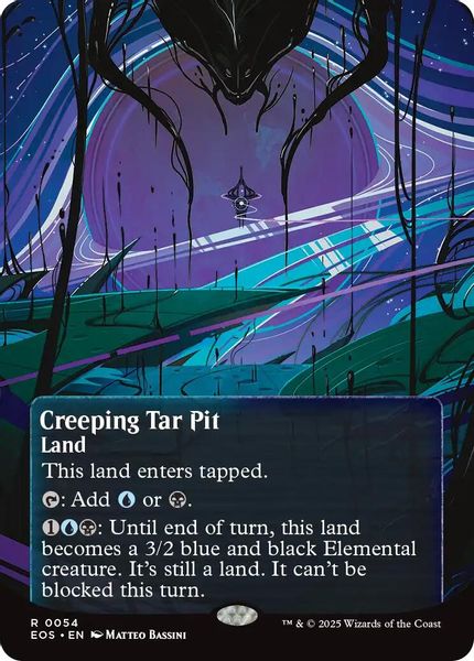 Image of Creeping Tar Pit Borderless from Edge of Eternities (set EOS)