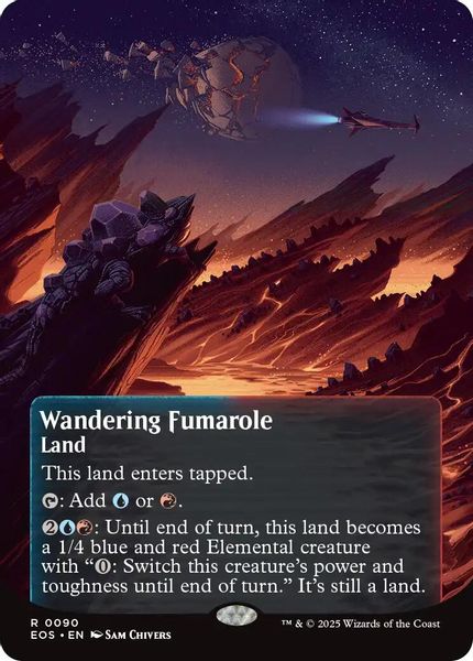 Image of Wandering Fumarole Borderless from Edge of Eternities (set EOS)