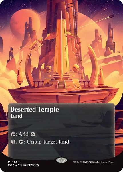 Image of Deserted Temple Galaxy Foil Borderless from Edge of Eternities (set EOS)