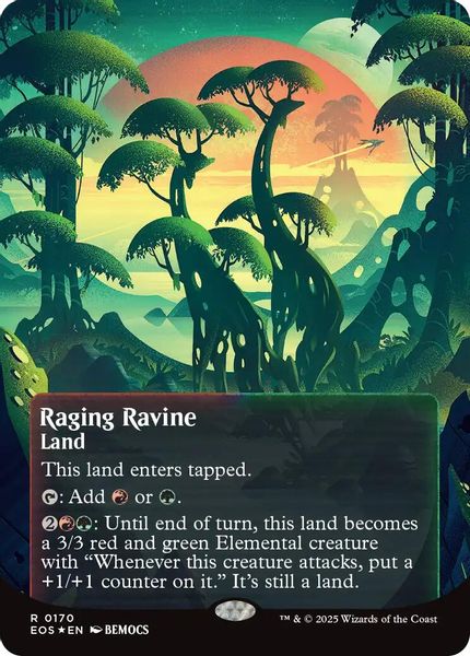 Image of Raging Ravine Galaxy Foil Borderless from Edge of Eternities (set EOS)
