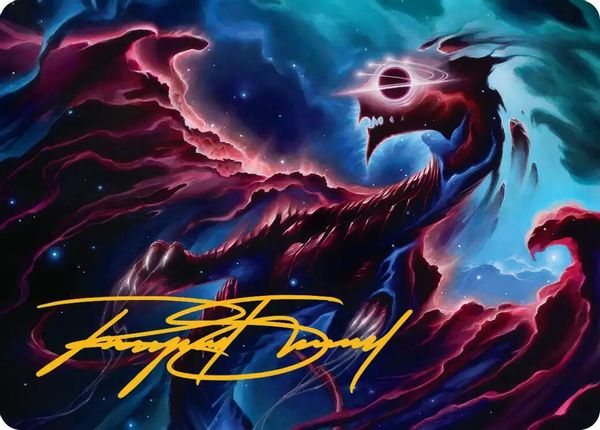 Image of Nova Hellkite Gold Signature from Edge of Eternities (set EOEART)