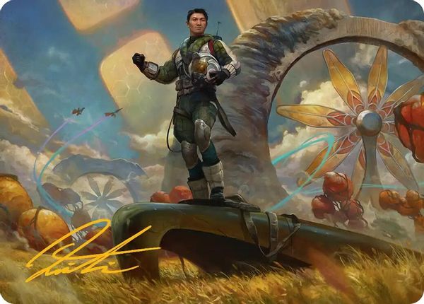 Image of Galactic Wayfarer Gold Signature from Edge of Eternities (set EOEART)