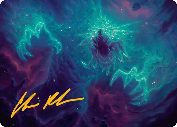 Image of Cosmogoyf Gold Signature from Edge of Eternities (set EOEART)