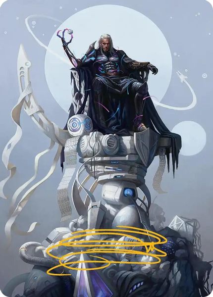 Image of Tezzeret, Cruel Captain Gold Signature from Edge of Eternities (set EOEART)