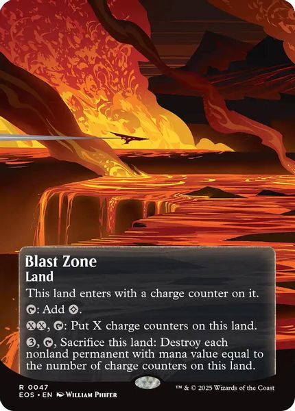 Image of Blast Zone Borderless from Edge of Eternities (set EOS)