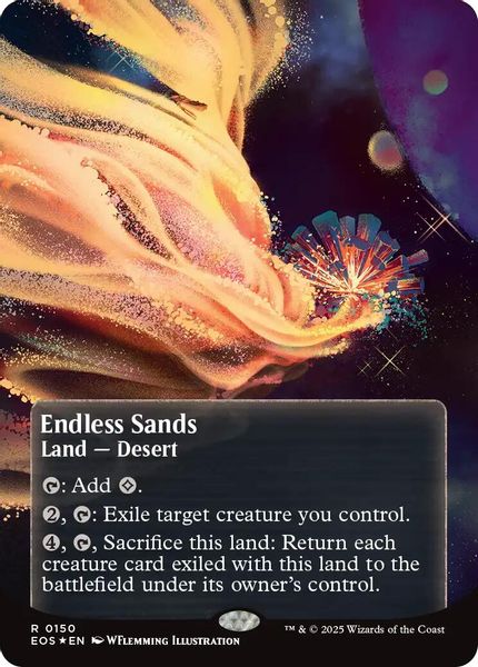 Image of Endless Sands Galaxy Foil Borderless from Edge of Eternities (set EOS)