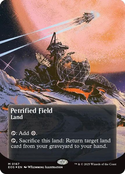 Image of Petrified Field Galaxy Foil Borderless from Edge of Eternities (set EOS)