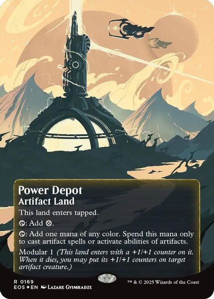 Image of Power Depot Galaxy Foil Borderless from Edge of Eternities (set EOS)