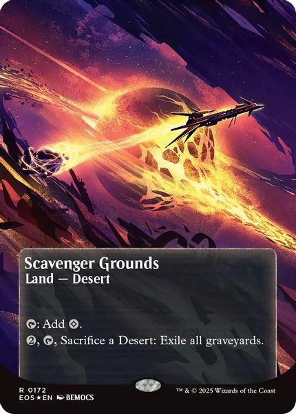 Image of Scavenger Grounds Galaxy Foil Borderless from Edge of Eternities (set EOS)