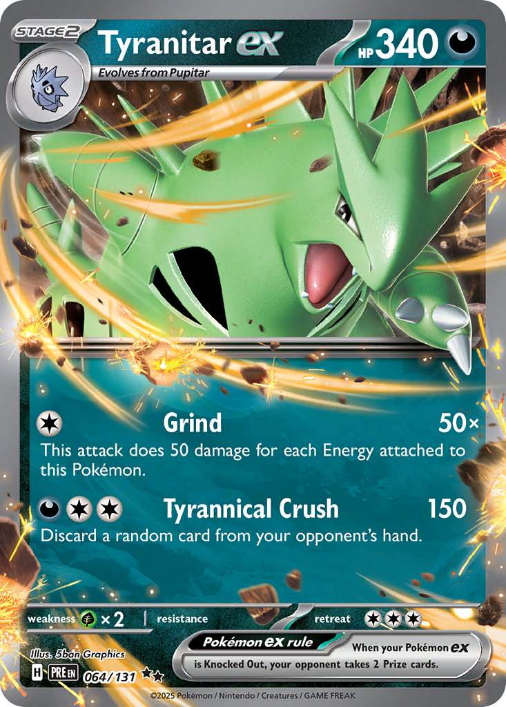Tyranitar ex #64 Prismatic Evolutions en