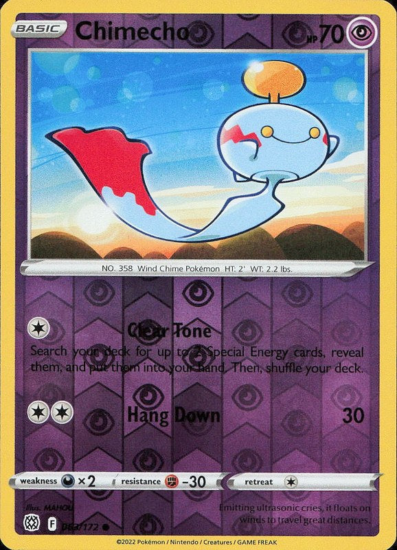 Chimecho #63 reverse_holo Brilliant Stars en