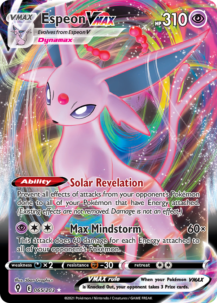 Espeon VMAX #65 Evolving Skies en