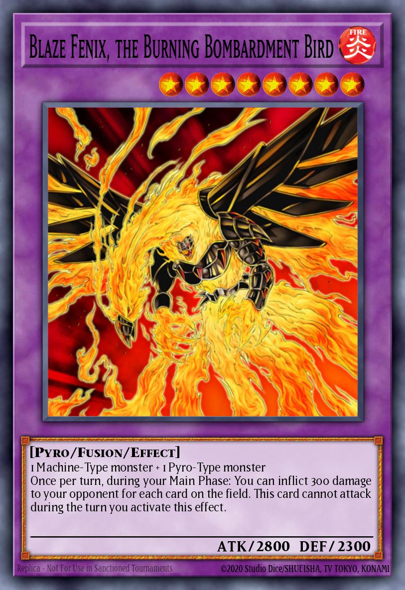 Image of Blaze Fenix, the Burning Bombardment Bird