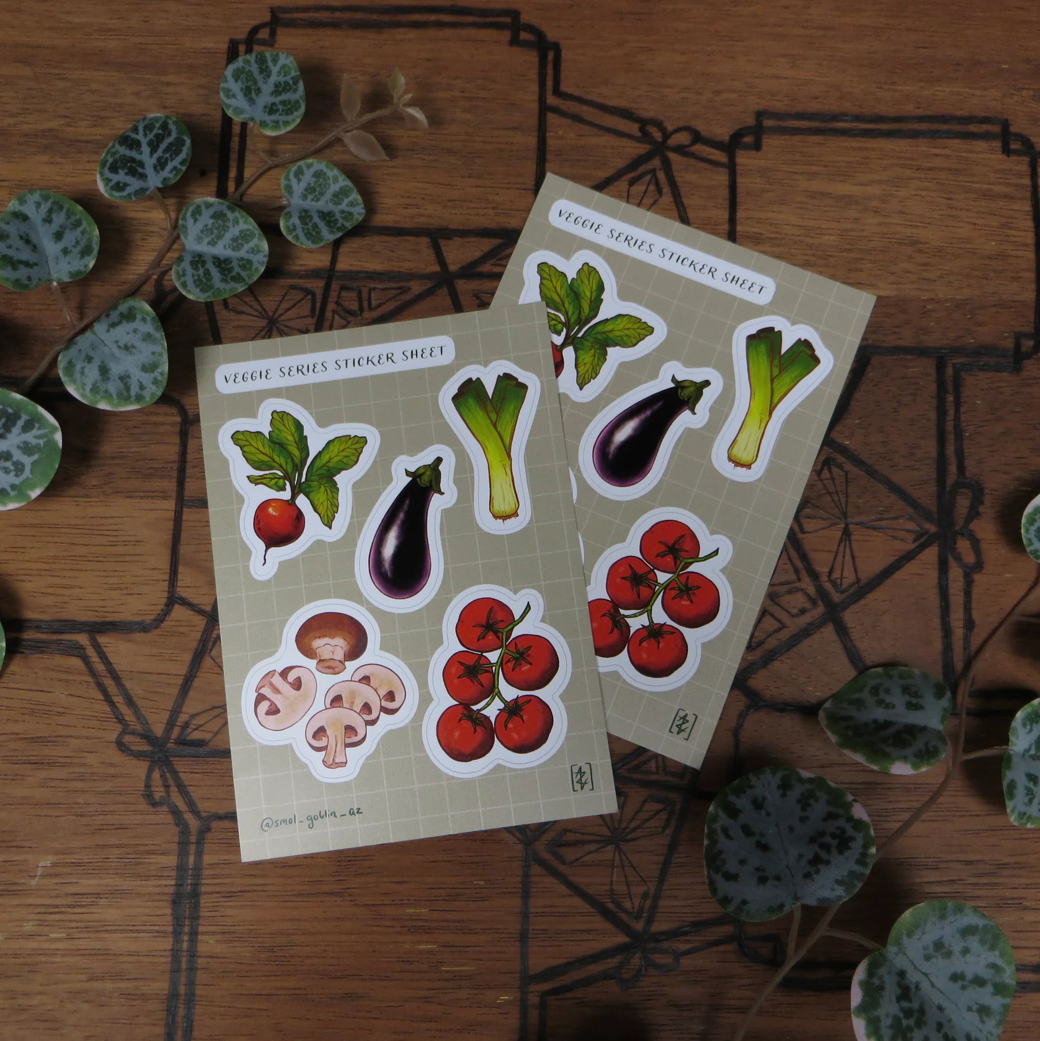 Veggie Series Sticker Sheet - The Murmuring Mystic