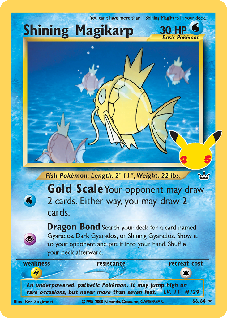 Shining Magikarp #66 Celebrations en