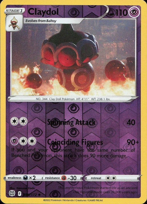 Claydol #59 reverse_holo Brilliant Stars en