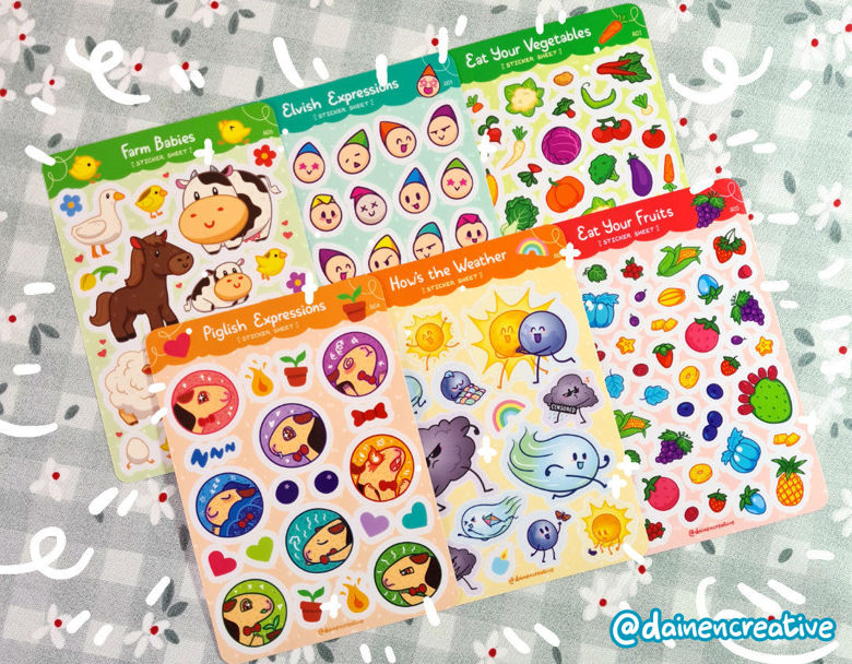 Artist Series - Large Sticker Sheet - Dainencreative - Pop Culture Larrikin 