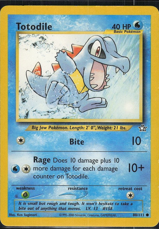 Totodile #80 Neo Genesis en